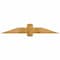 Ekena Millwork Eugene Rough Sawn Timber Gable Bracket, Western Red Cedar, 60"W x 10"H x 2"D x 6"F, 4/12 Pitch GBW060X10X0206EUG00RWR - alternate 1